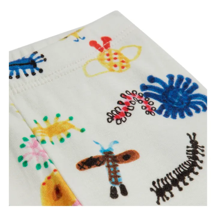 Bobo Choses Legging Coton Bio Bêbêtes | Ecru
