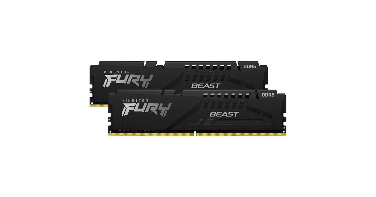 Kingston FURY64 GB DDR5-5600 Kit werkgeheugen  (Zwart, KF556C36BBEK2-64, Beast, EXPO)