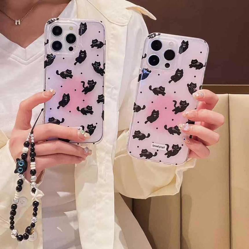 Pixel Dream - Katten telefoonhoesje / bandje / set - Apple iPhone 16 Pro Max / 16 Pro / 16 Plus / 16 / 15 Pro Max / 15 Pro / 15 Plus / 15 / 14 Pro Max / 14 Pro / 14 Plus / 14 / SE / 13 Pro Max / 13 Pro / 13
