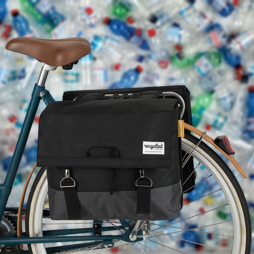Urban Proof Cykeltaske Dobbelt 40 Liter Sort/Grå