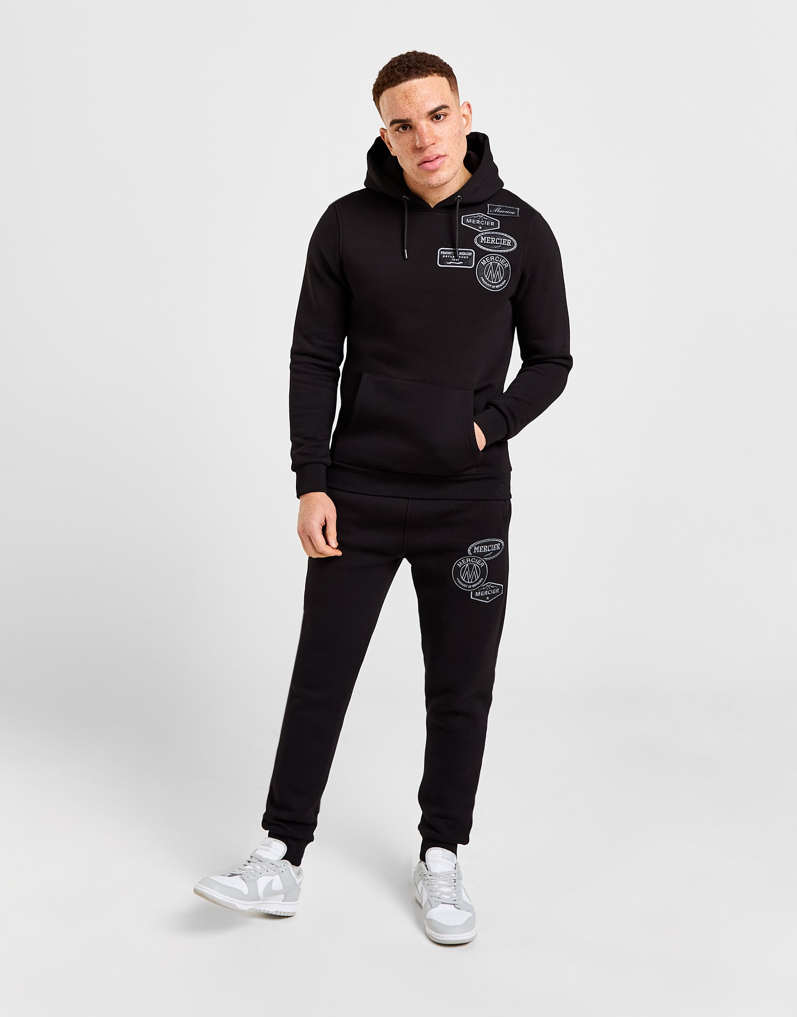 MERCIER Sweat à capuche Mono Badge Homme