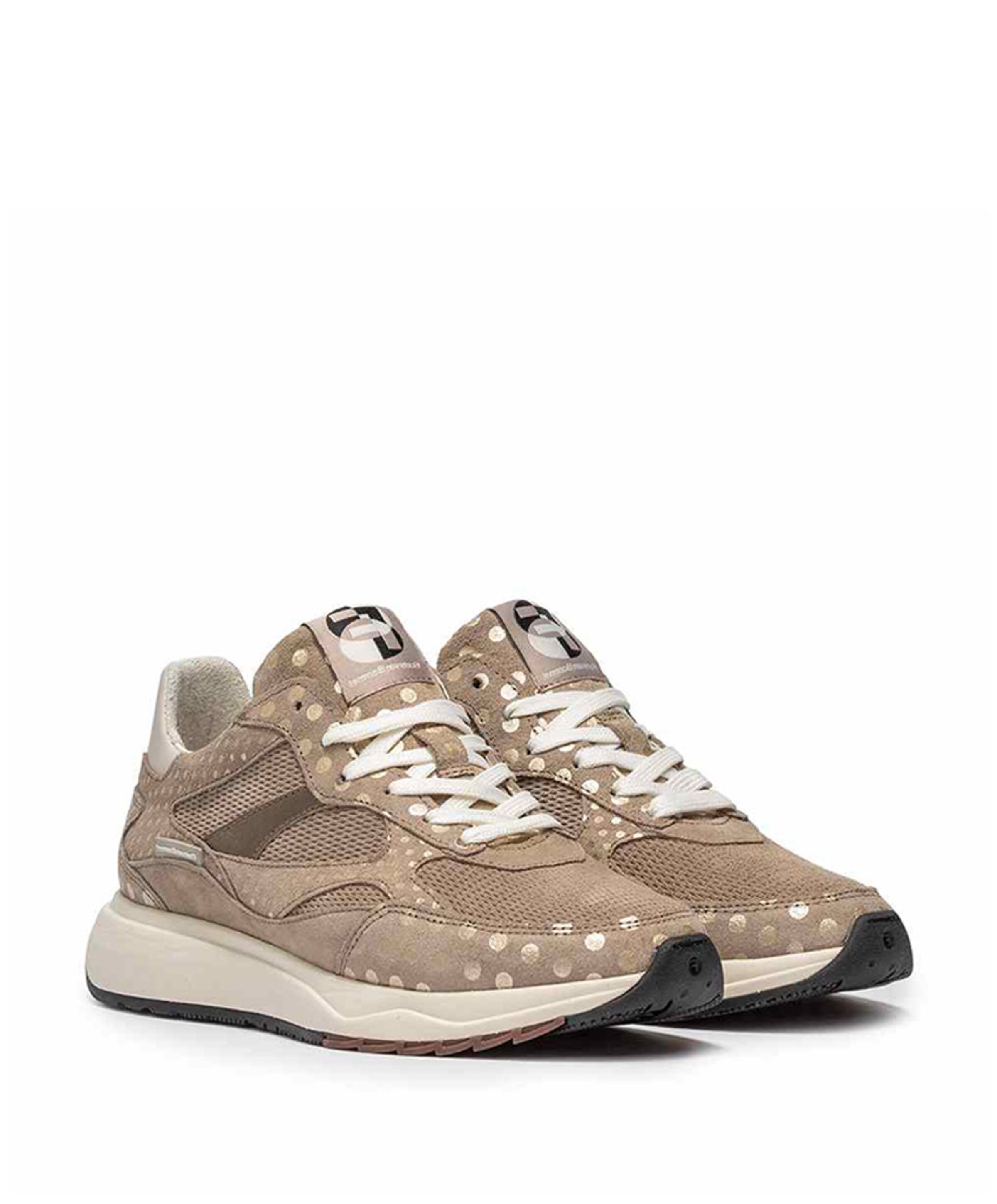 Floris van Bommel dames sneakers beige