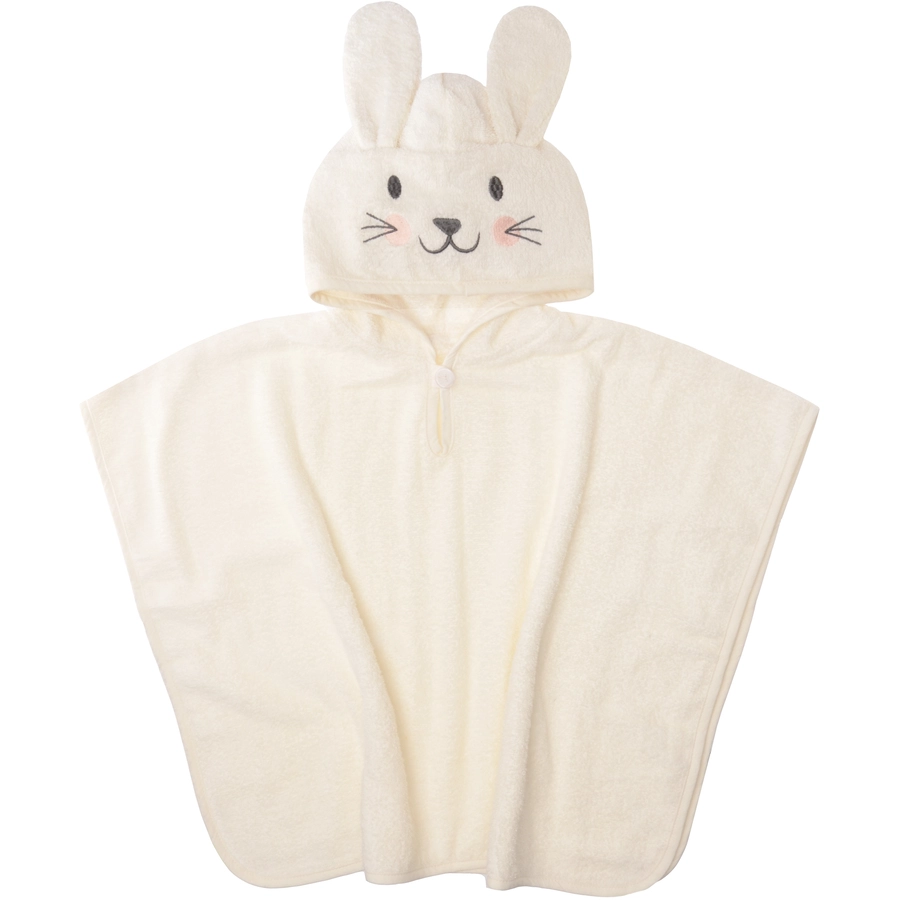 Liliput Badeponcho Hase altweiss