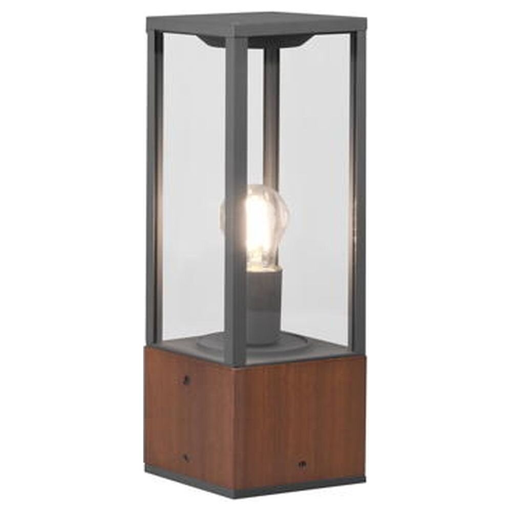 Garonne padverlichting in natuurlijk donker en zwart E27 IP44 400mm