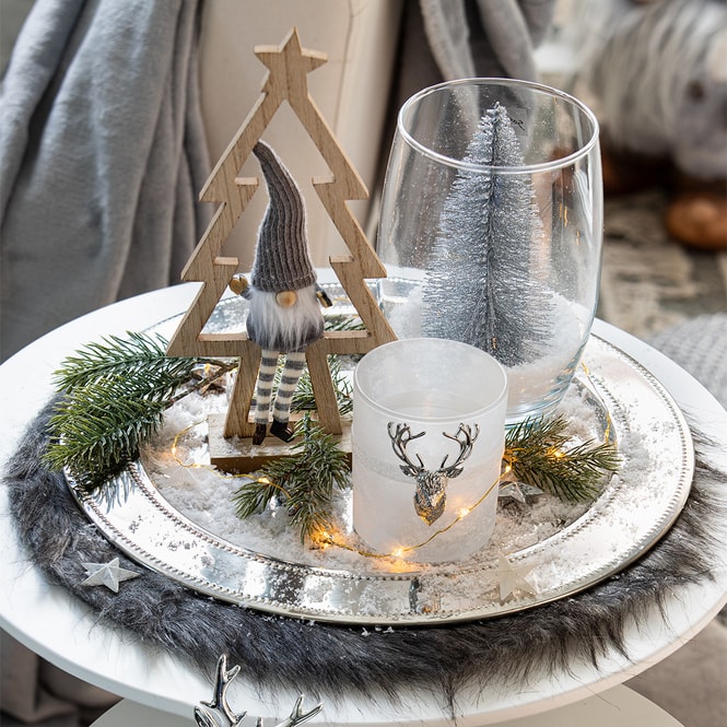 Tannenbaum - ca. 20 cm - silber