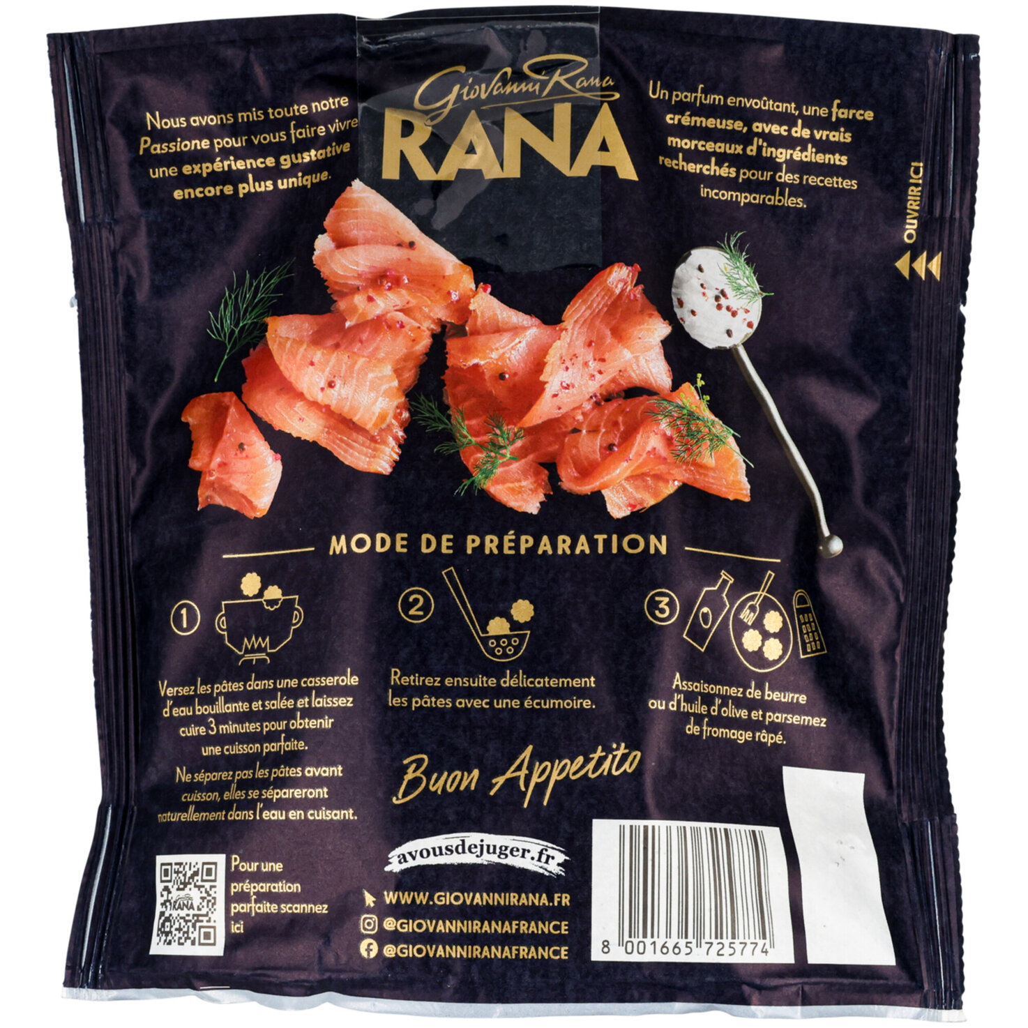 Rana Ravioli Saumon Fumé