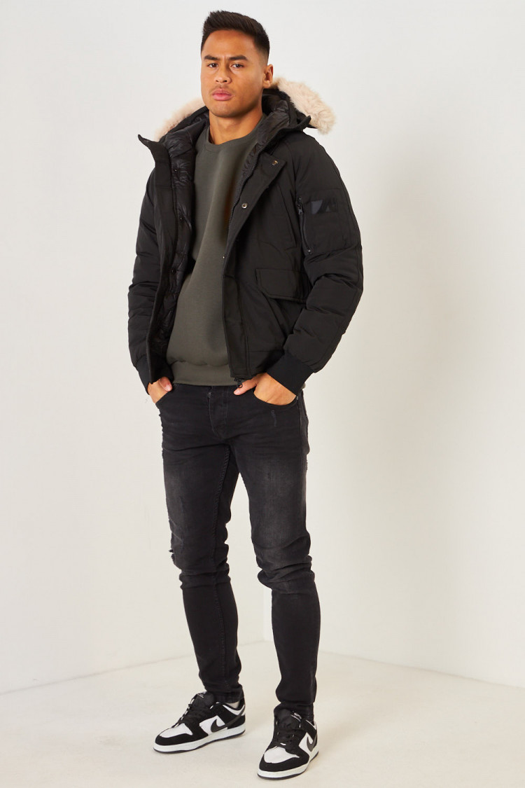 Parka courte noire