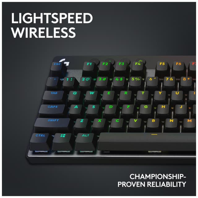 Logitech G PRO X TKL Lightspeed Tactile trådløst gamingtastatur (sort)