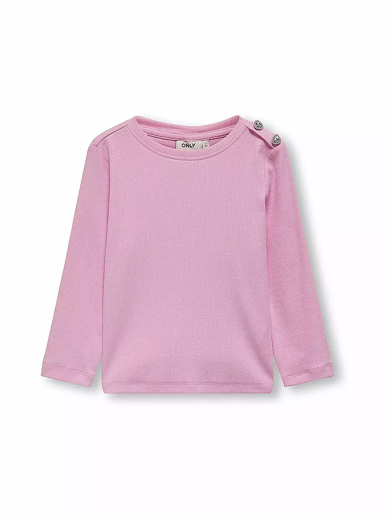 ONLY Mädchen Langarmshirt KMGCHECKIE rosa