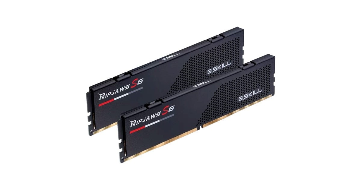 G.Skill64 GB DDR5-6800 (2x 32 GB) Kit werkgeheugen  (Zwart, F5-6800J3445G32GX2-RS5K, Ripjaws S5, XMP)