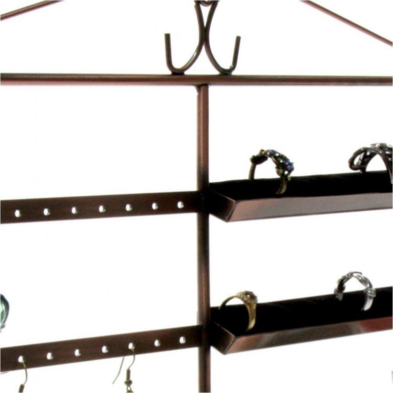 Porte bijoux porte bijoux cadre duo pour boucle d'oreille et bague Cuivre