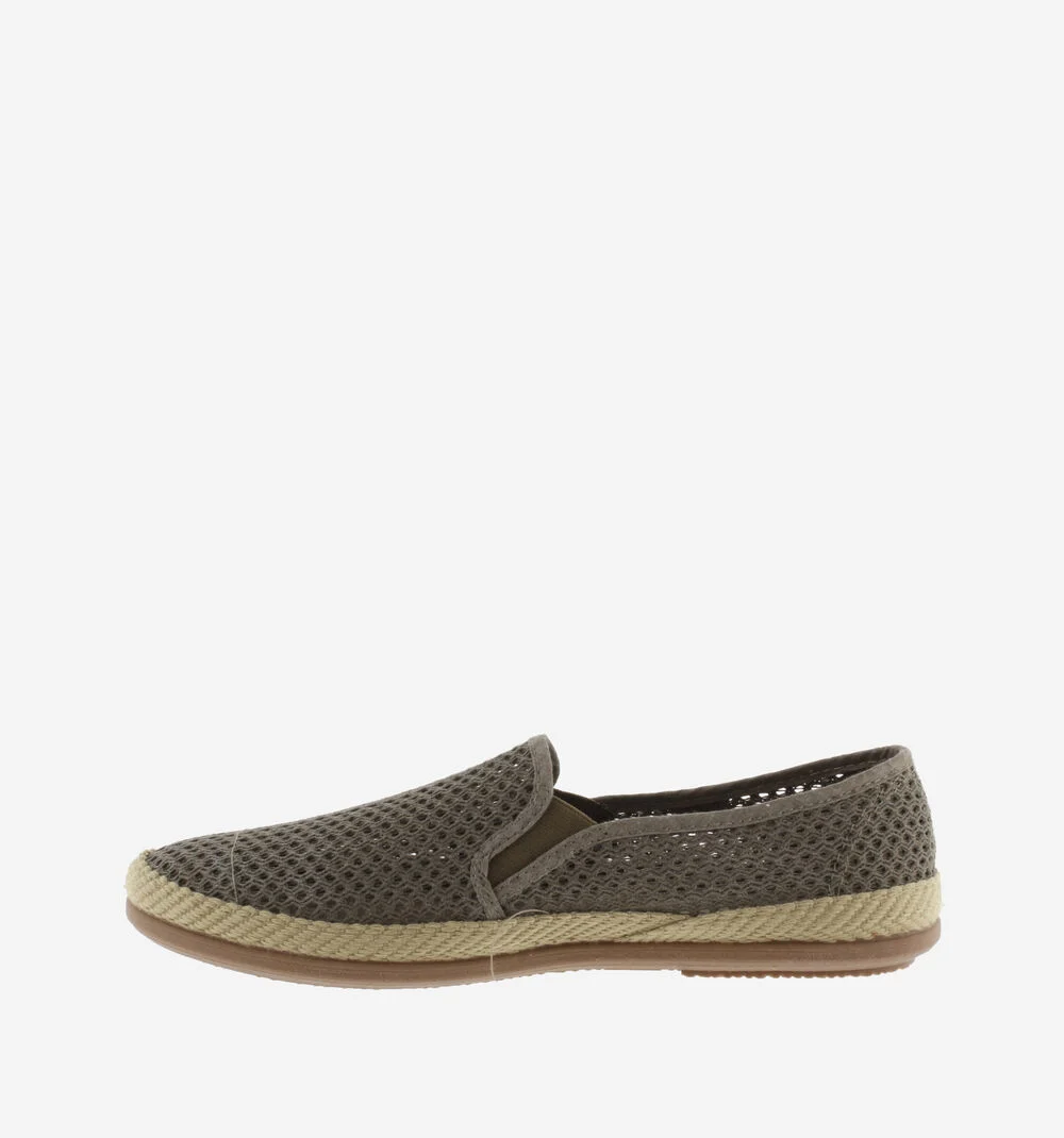 ANDRÉ CAMPING ÉLASTIQUES MESH Baskets sans lacet pour homme TAUPE