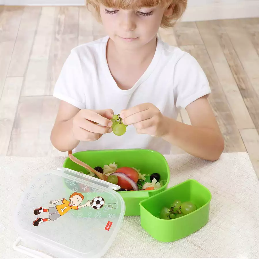 Sigikid Brotdose + Trinkflasche 2er Set grün