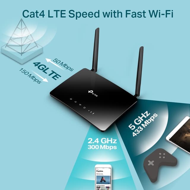 TP-Link Archer MR200 4G CAT 4 WiFi 5 router