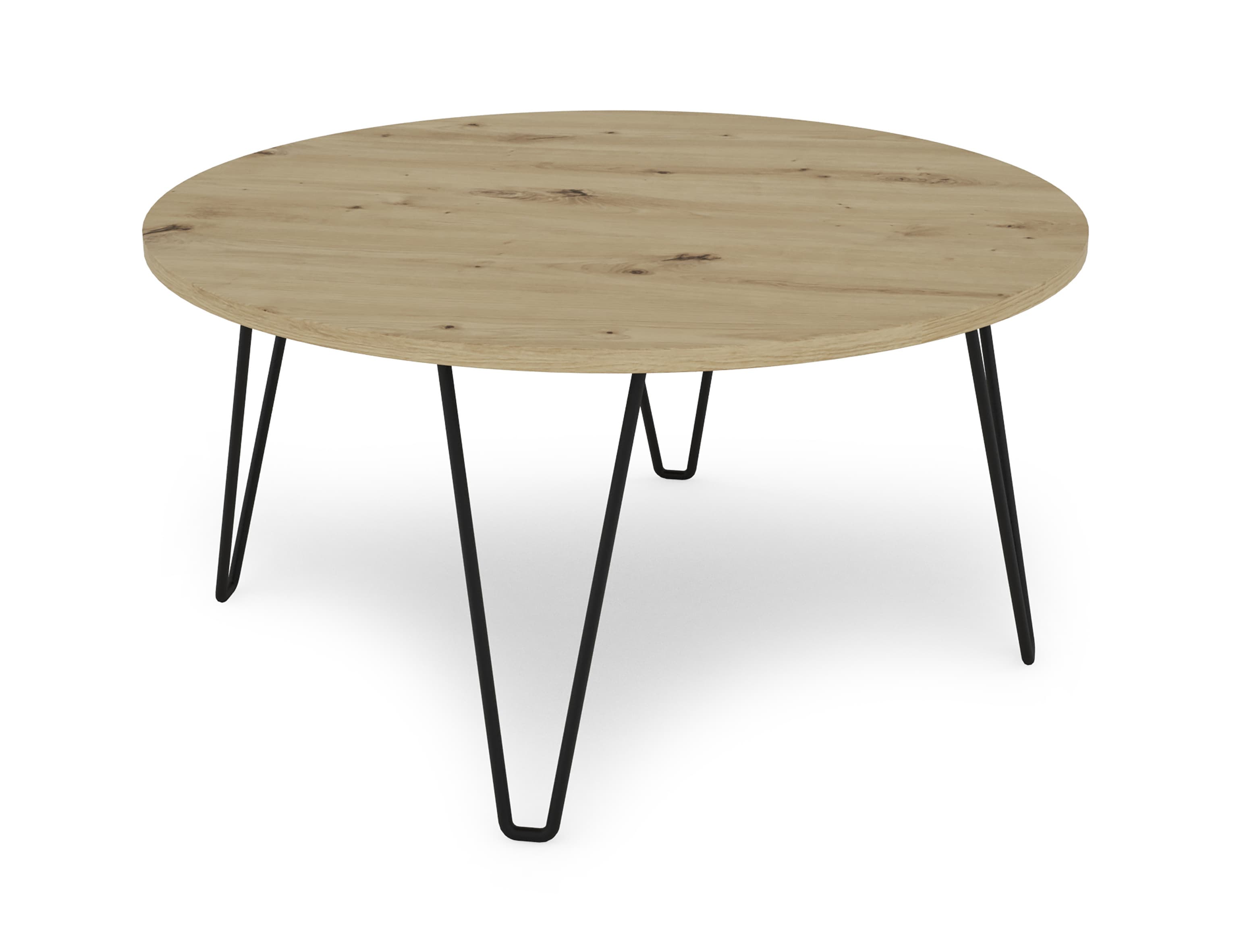 byLIVING Couchtisch FLAIR, Breite 80 cm, Artisan Eiche (Eiche-Optik)/schwarz