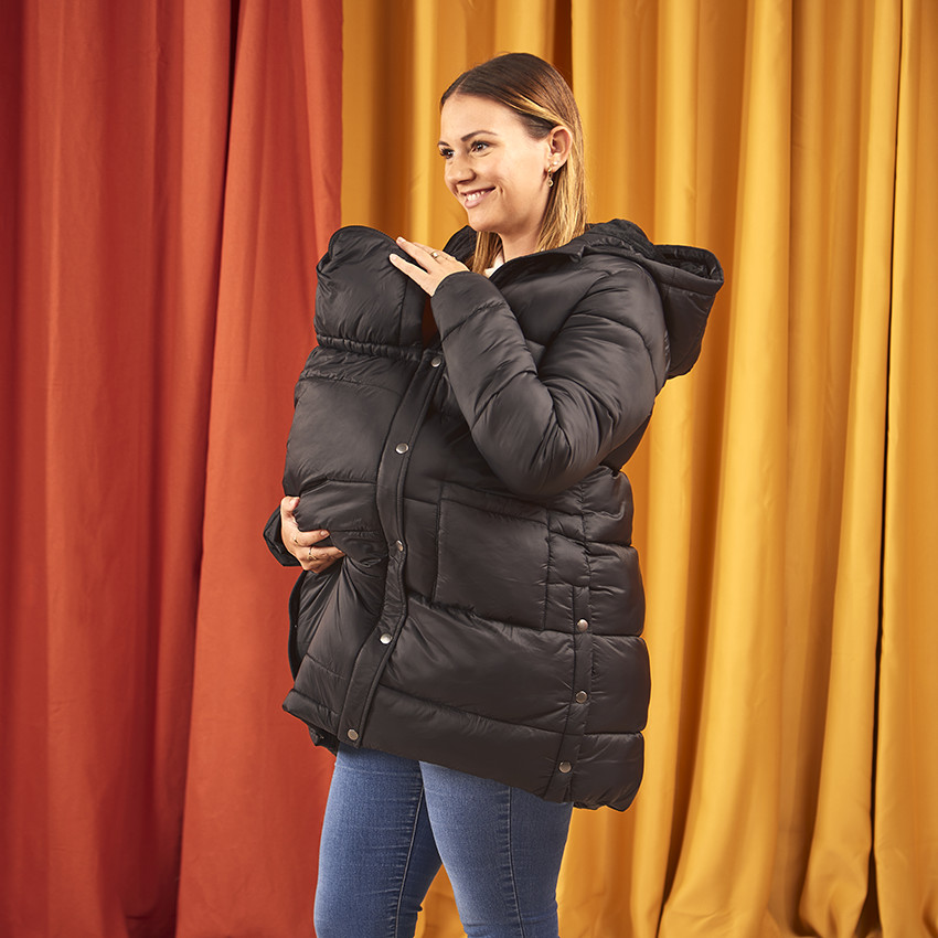 Doudoune évolutive longue et matelassée pour femme