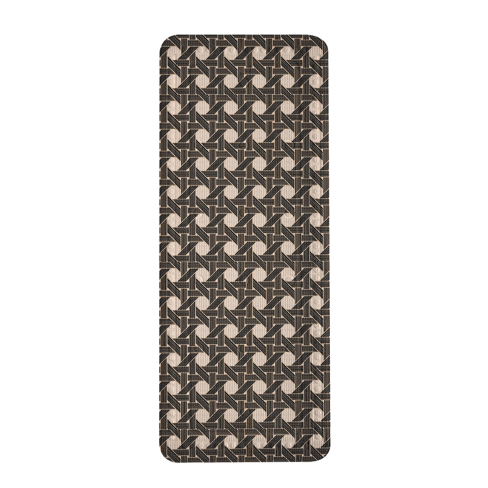 Kleine Wolke Wanneneinlage - taupe-schwarz - 55x55 cm