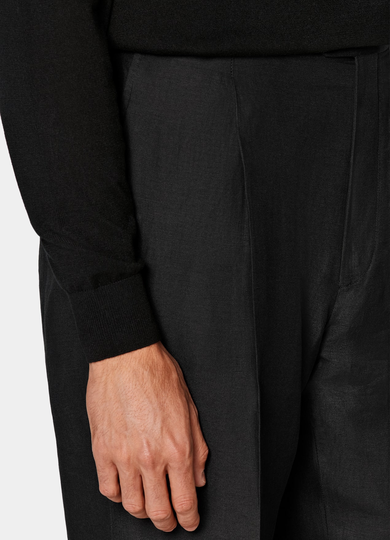 Pull semi-zippé noir