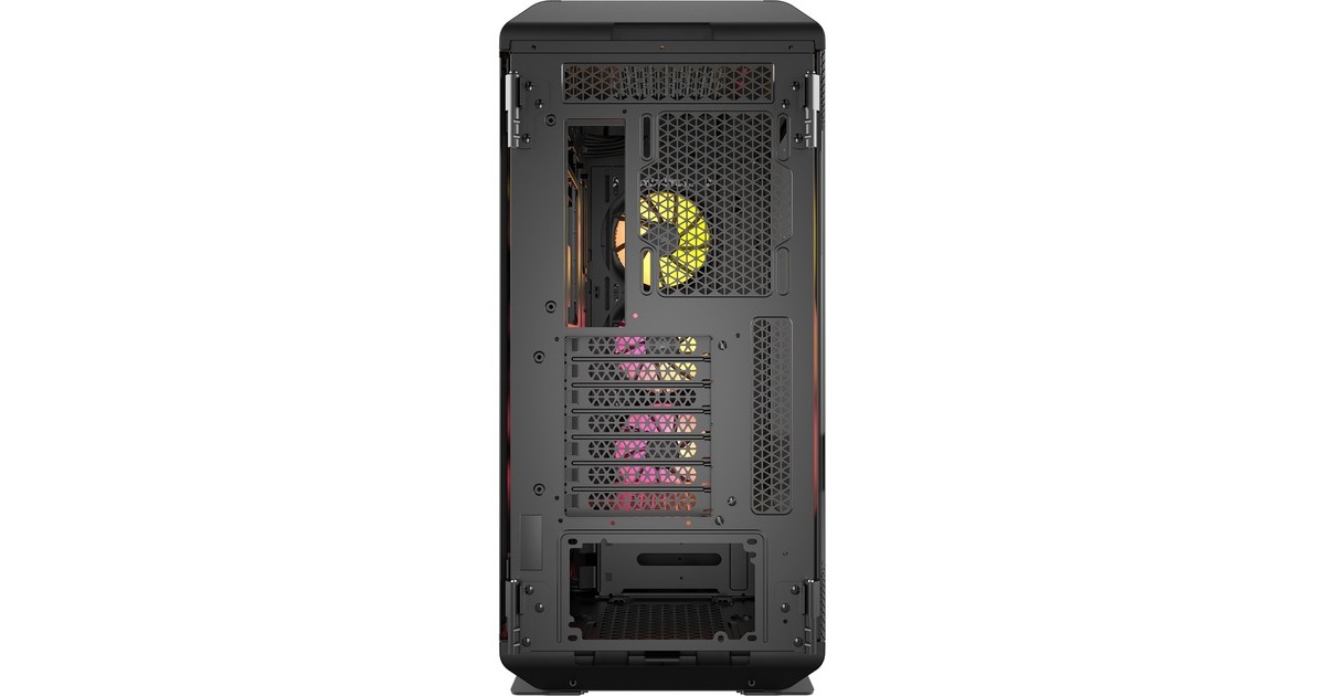 CorsairiCUE LINK 5000T LX RGB midi tower behuizing  (Zwart | 4x USB-A | 1x USB-C | RGB | Tempered Glass)