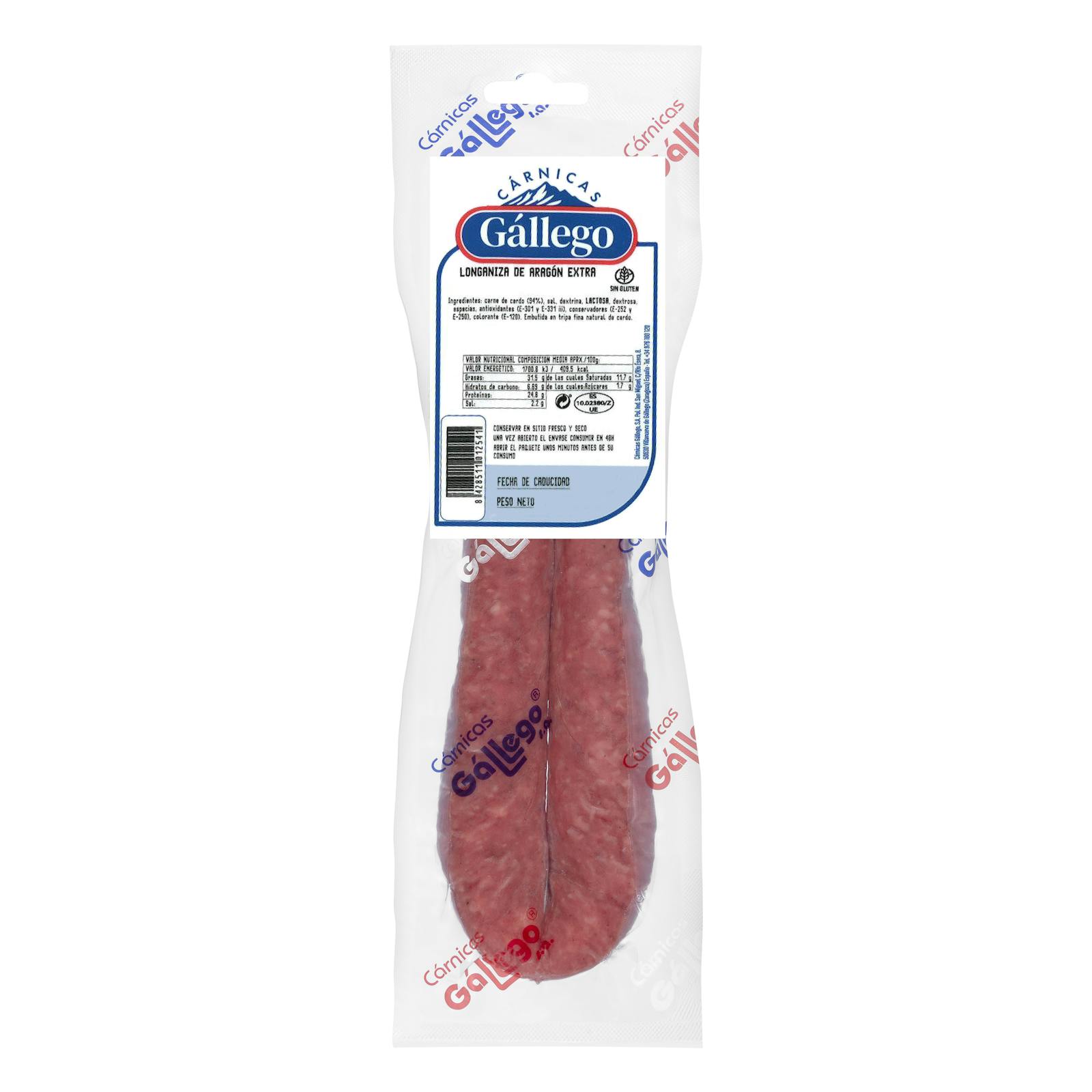Saucisse d'Aragon Extra de Viandes Galiciennes