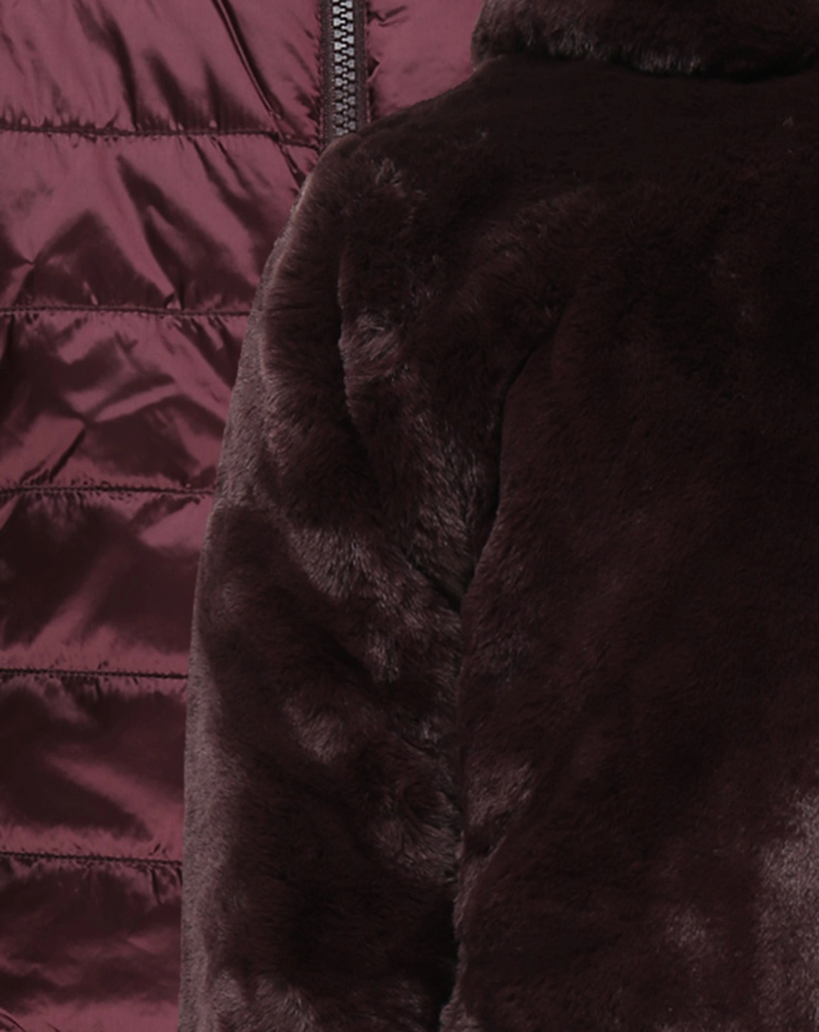 Steppjacke CHLOE FURY zum Wenden in burgundy black
