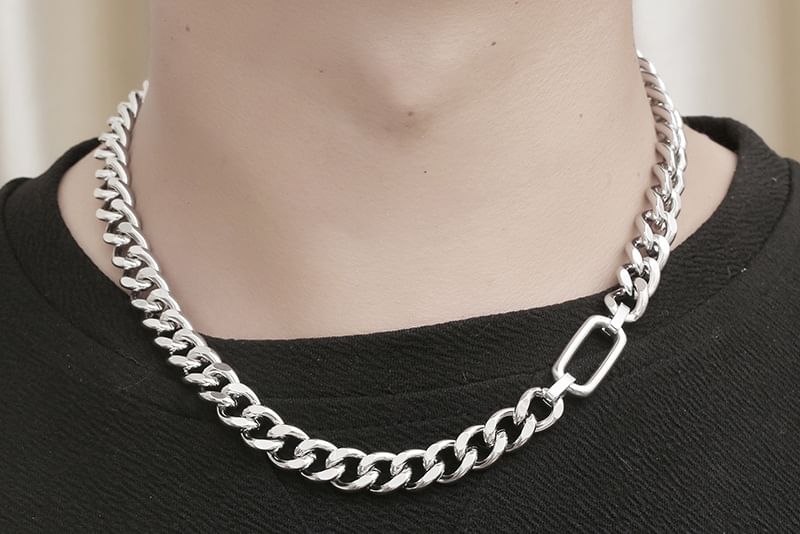 Tenri - Geometrische choker van roestvrij staal (verschillende ontwerpen)