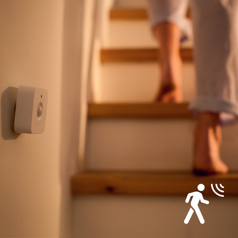 Philips Hue - 2xBevægelsessensor - Trådløs Bevægelsesdetektor til Smart Hjem Belysningsautomatisering
