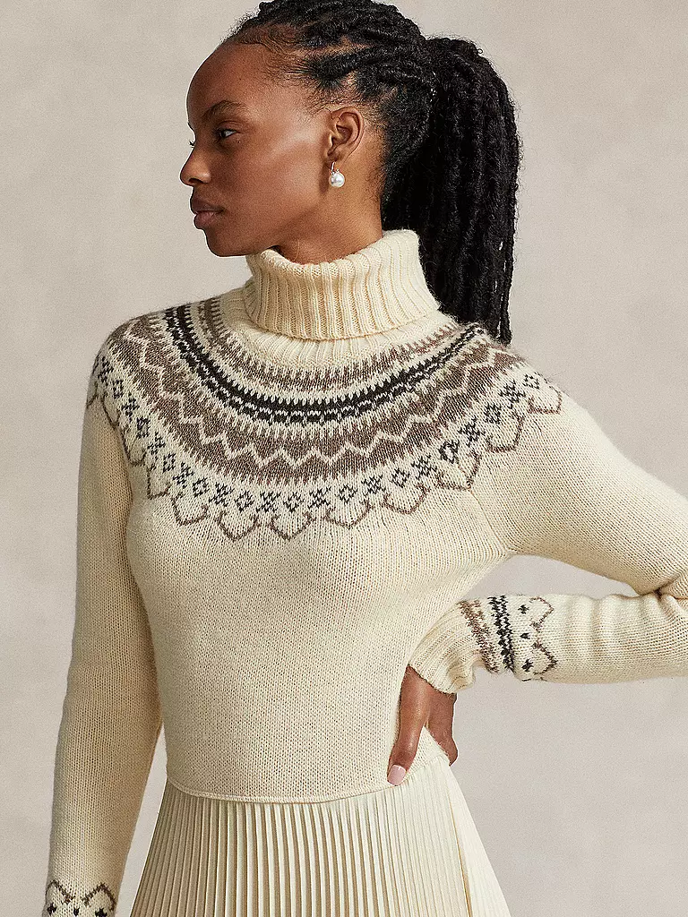 POLO RALPH LAUREN Maxikleid LA BLUEN creme
