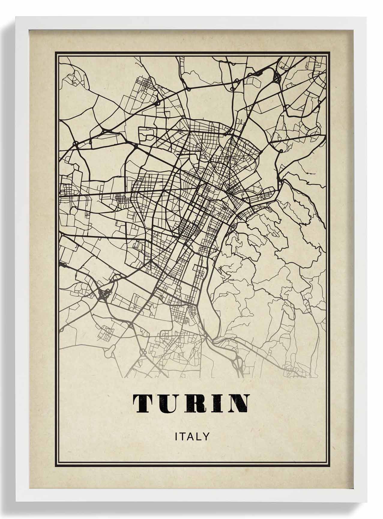 Turin Stadt Sepia