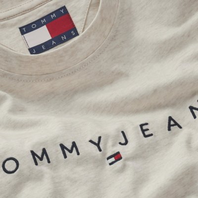 Tee-shirt à manches courtes homme Tjm Reg Linear Logo TOMMY HILFIGER