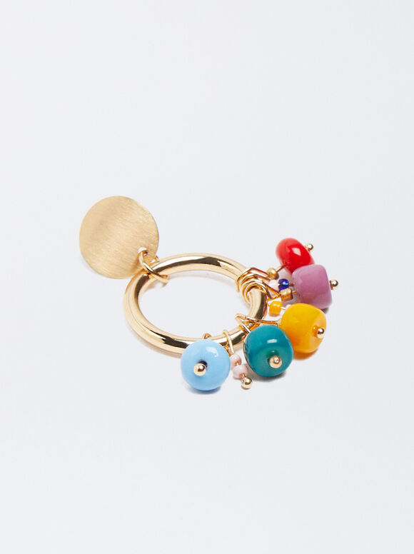 Pendientes Con Abalorios - Multicor