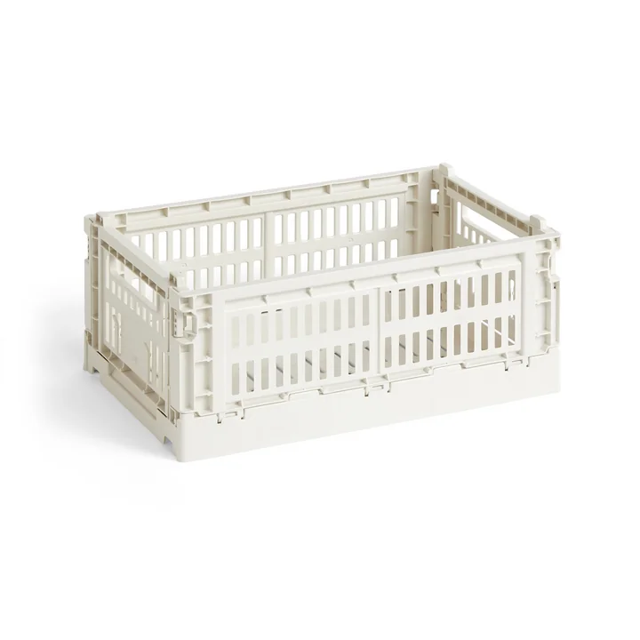HAY - Colour Crate Korb S, 26,5 x 17 cm, off white, recycled