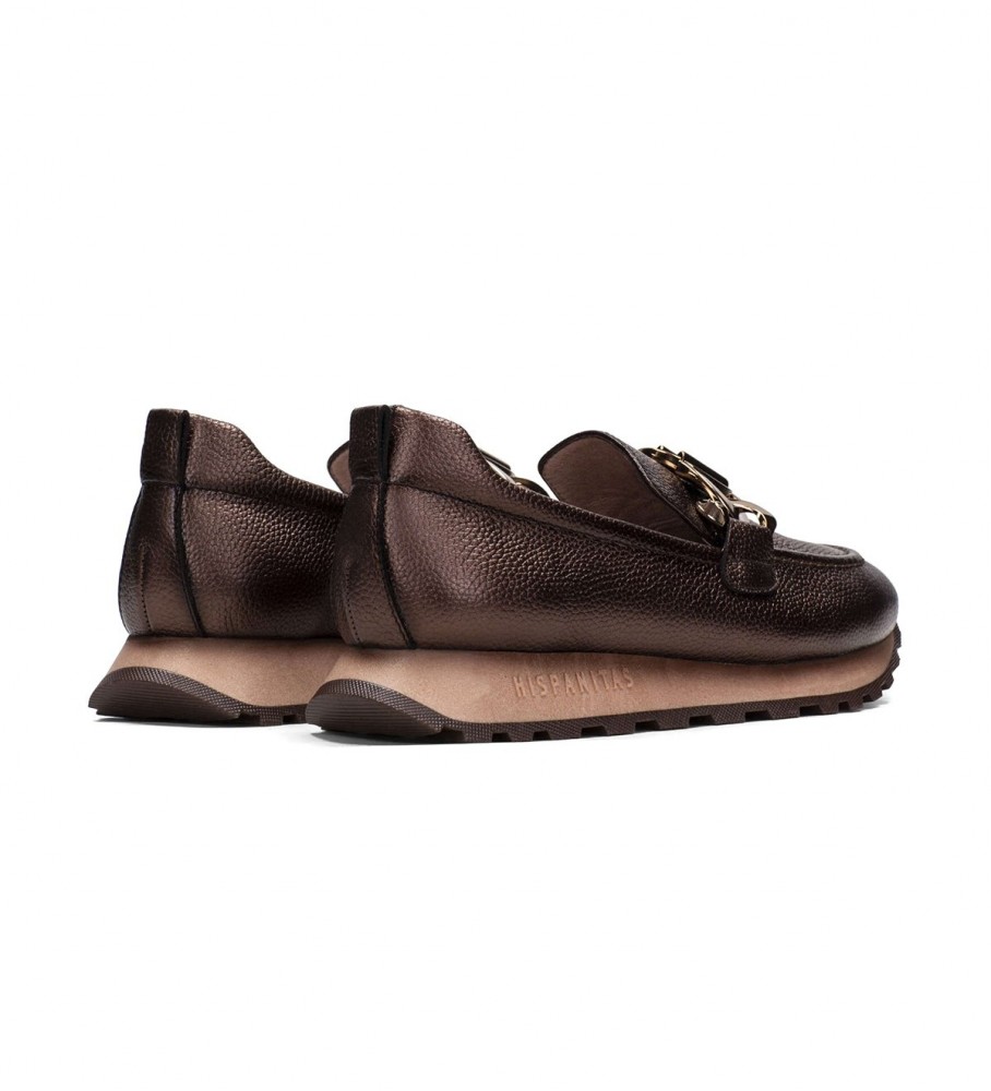Mocassins de couro Hispanitas Loira-bronze