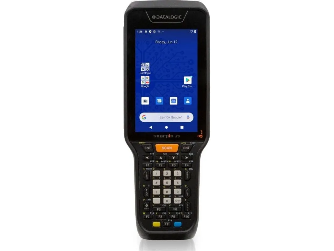 SKORPIO X5 PISTOL GRIP WIFI 4.3IN BT V5 4GB/64GB 38-KEY 2D I