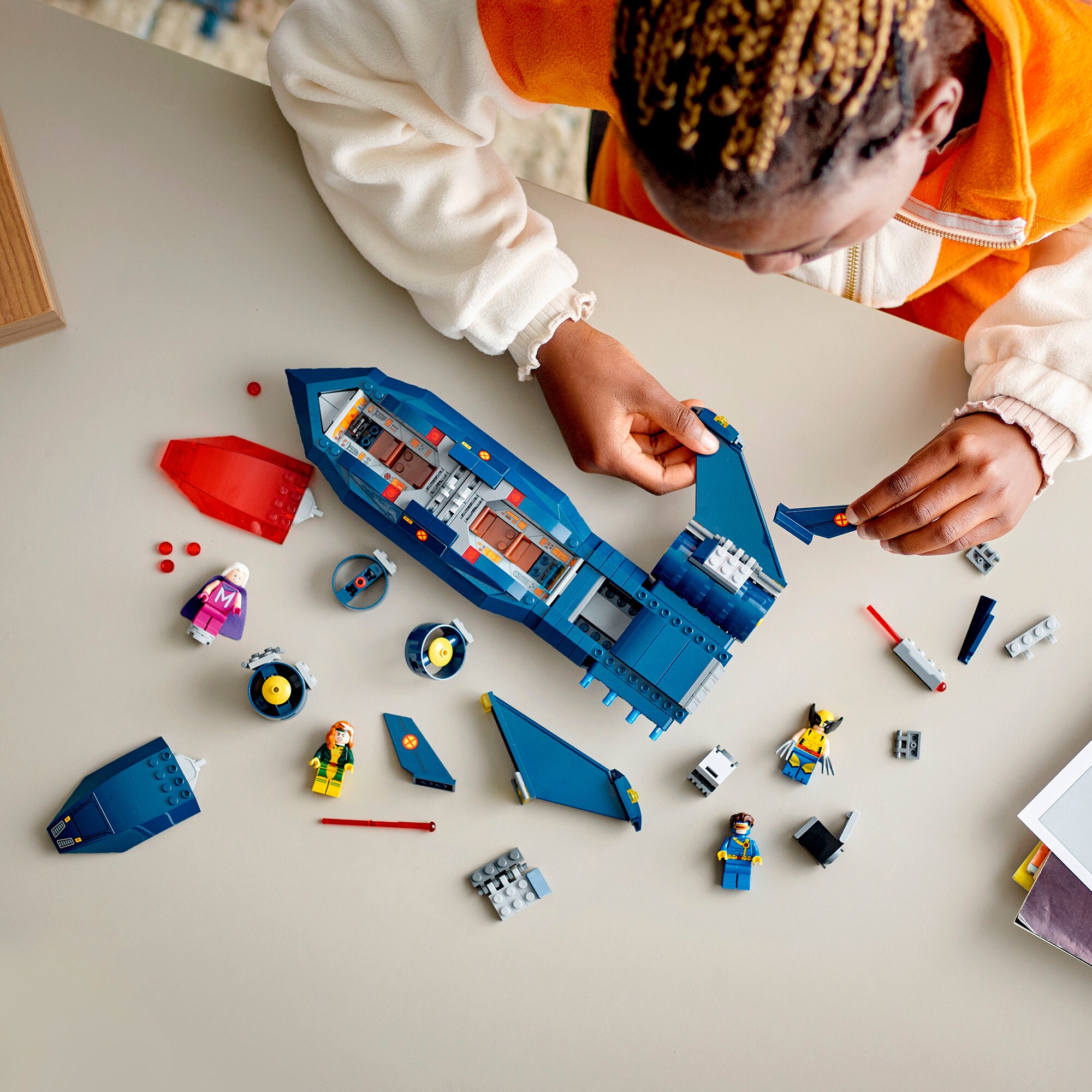 LEGO Konstruktionsspielzeug Marvel Super Heroes X-Jet der X-Men