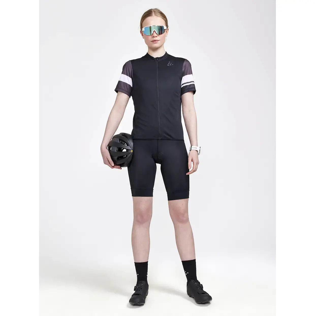 Craft Core Endur Logo Fietsshirt Korte Mouwen Zwart Dames