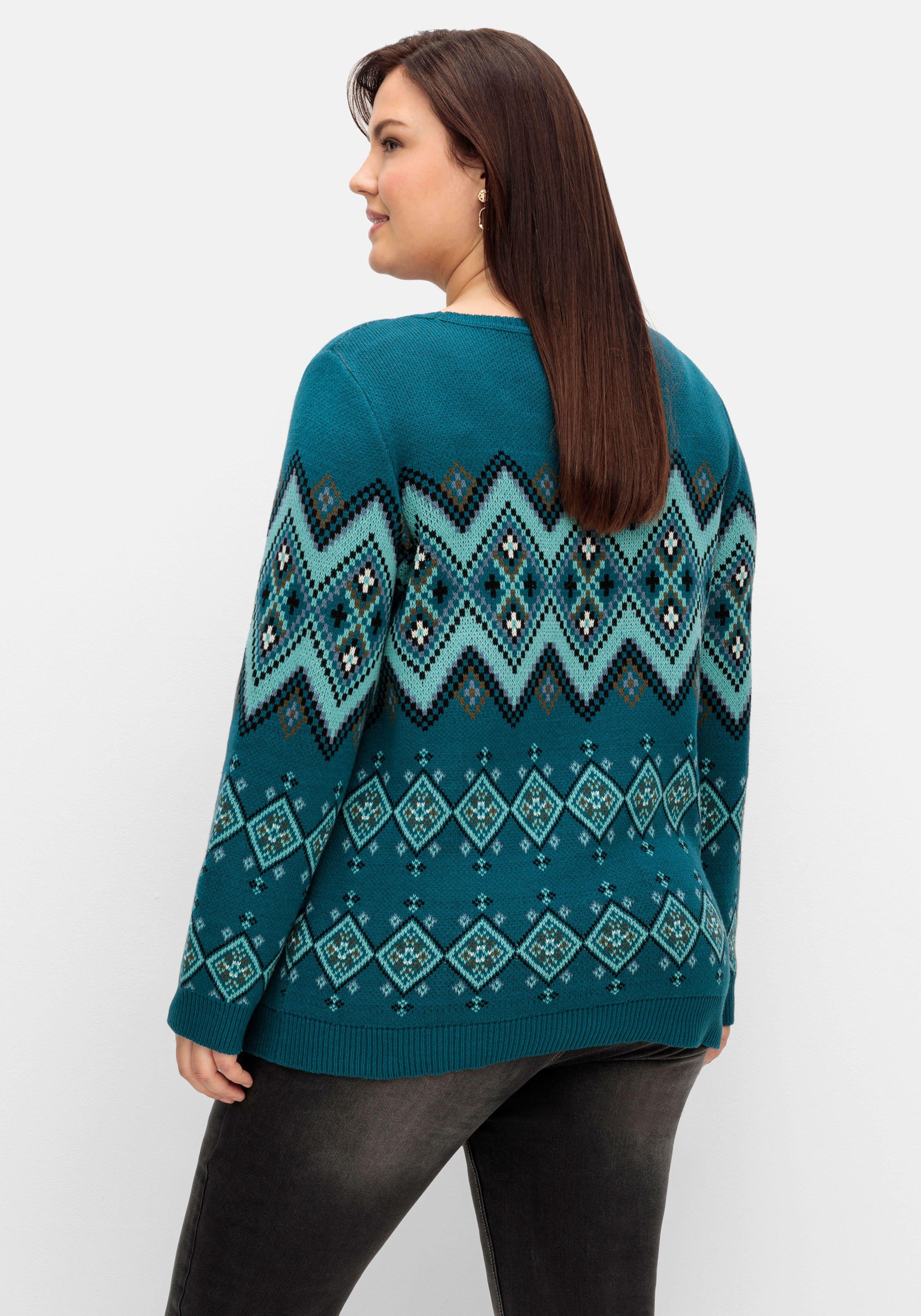 Pullover mit Jacquard-Strickmuster