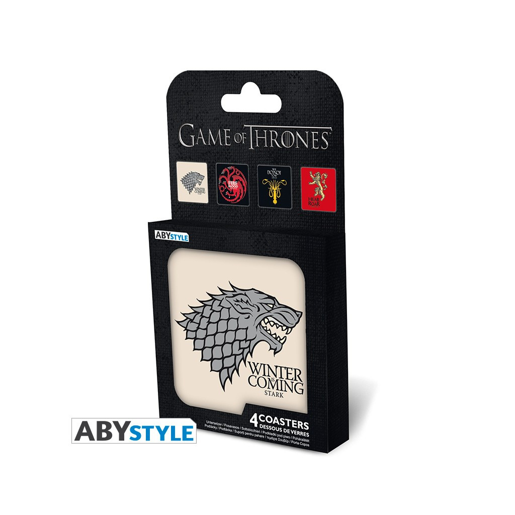 Game of Thrones - Set de 4 Dessous de Verre - Maisons