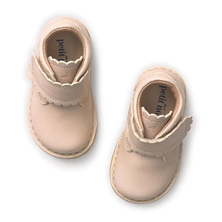 Petit Nord Boots Scratchs Scallop | Crème