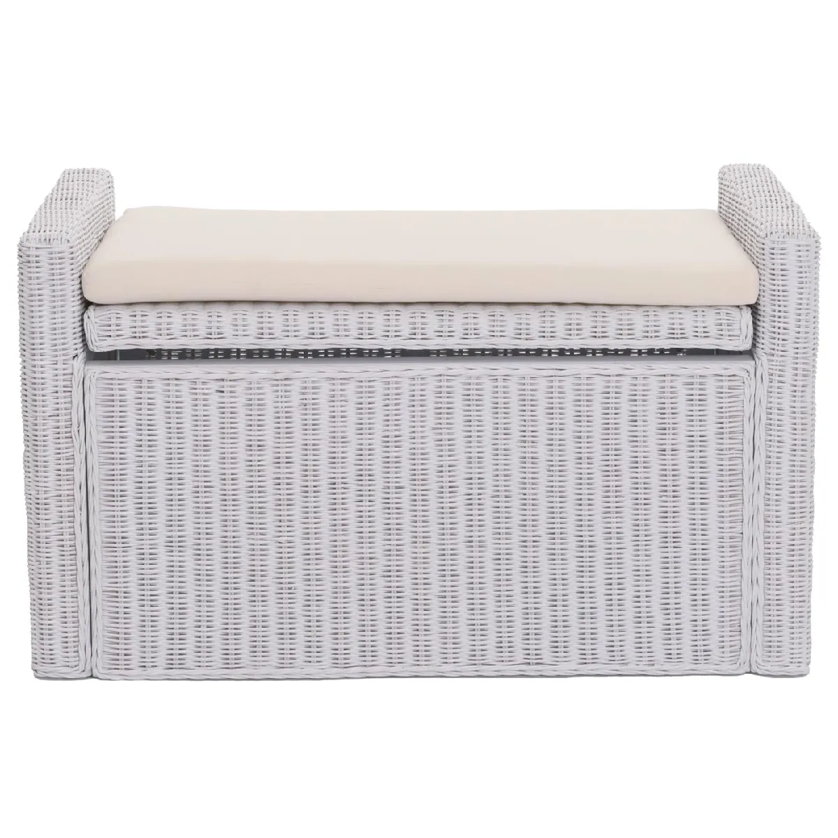 Mendler Coffre de stockage M92 - Blanc