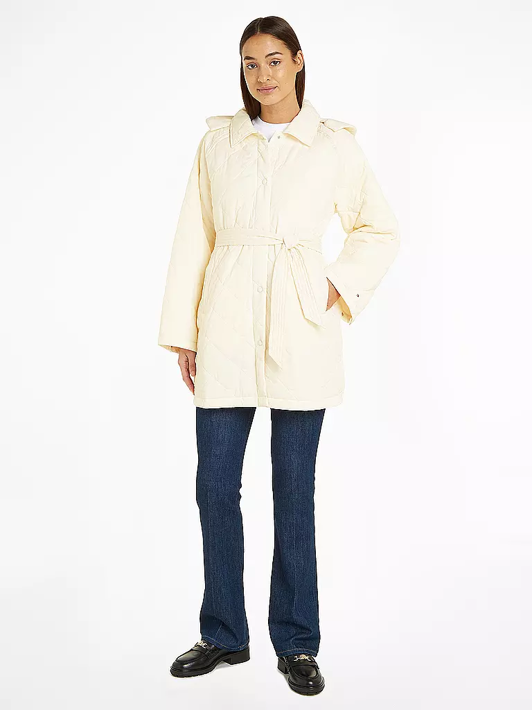 TOMMY HILFIGER Steppmantel creme