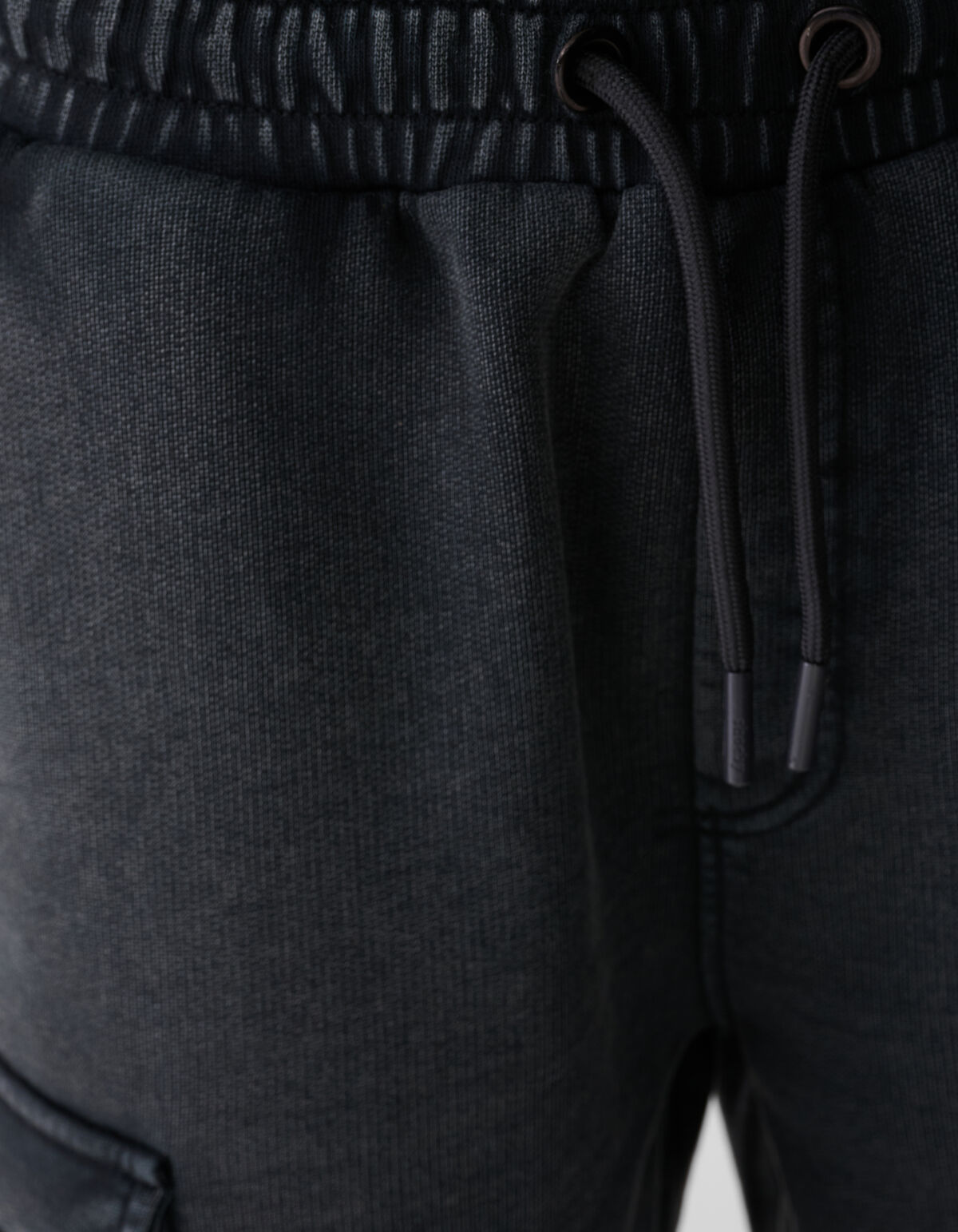 Loose Fit Cargo Short Donkergrijs