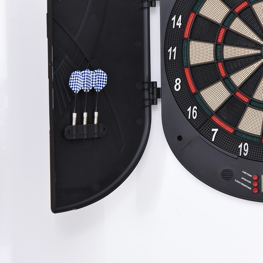 HOMCOM Elektronische Dartscheibe für 8 Spieler mehrfarbig