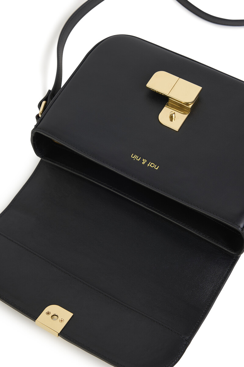 NAT & NIN<br>Bolsa de ombro de couro ALICE M