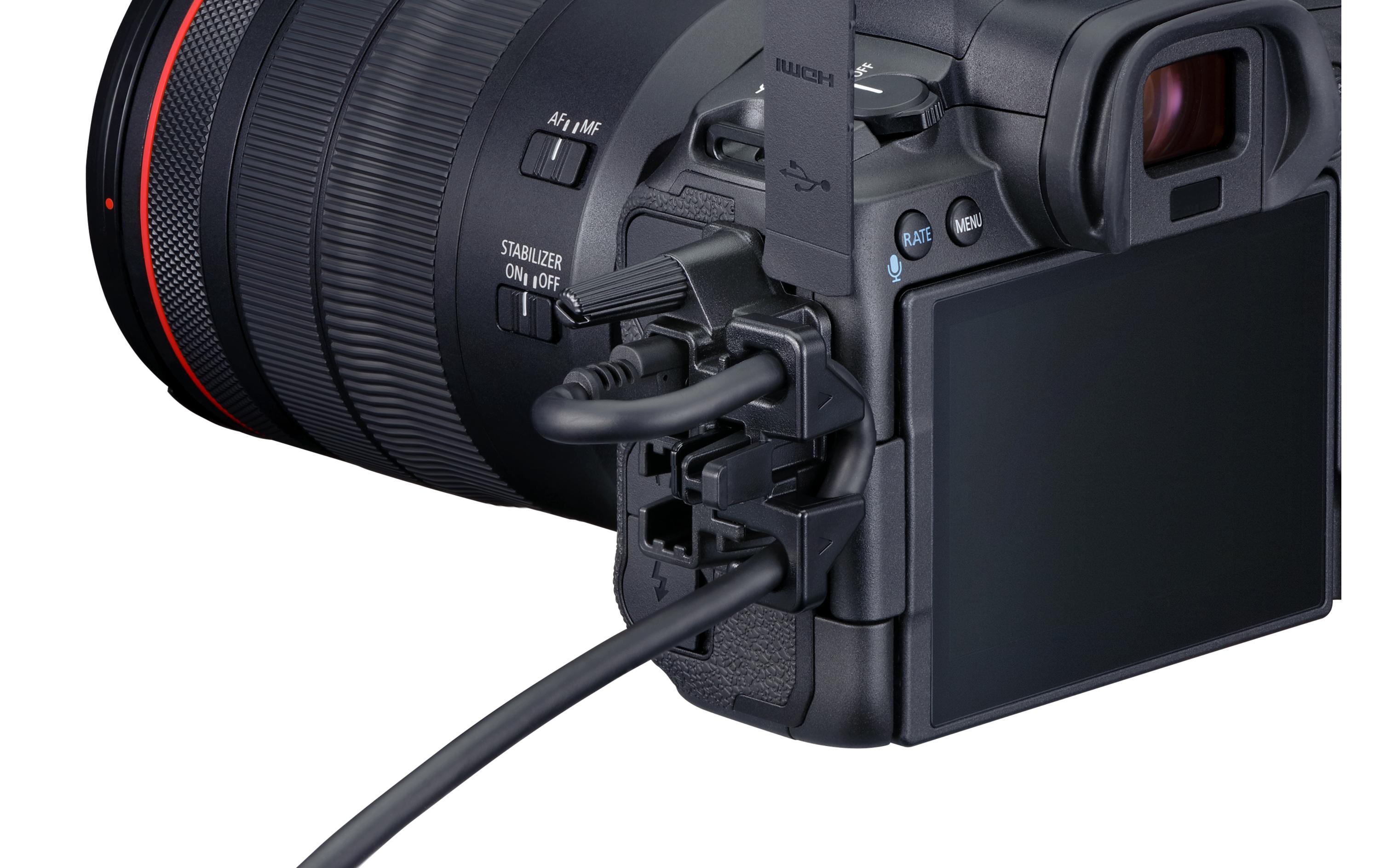 Fotokamera Canon EOS R5 inkl. Objektiv RF 24-105<br>Professionelle spiegellose Systemkamera mit intelligentem Autofokus und brillanter Motiverkennung mit Objektiv