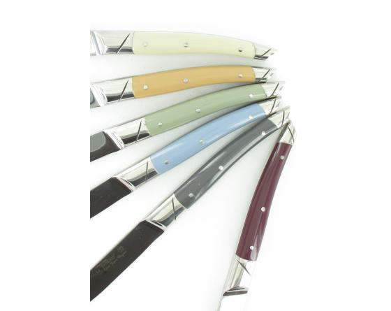 Le Thiers Table Acryl Pastello - Gamme Avantage - coffret de 6 pièces Couteaux Table par Goyon Chazeau