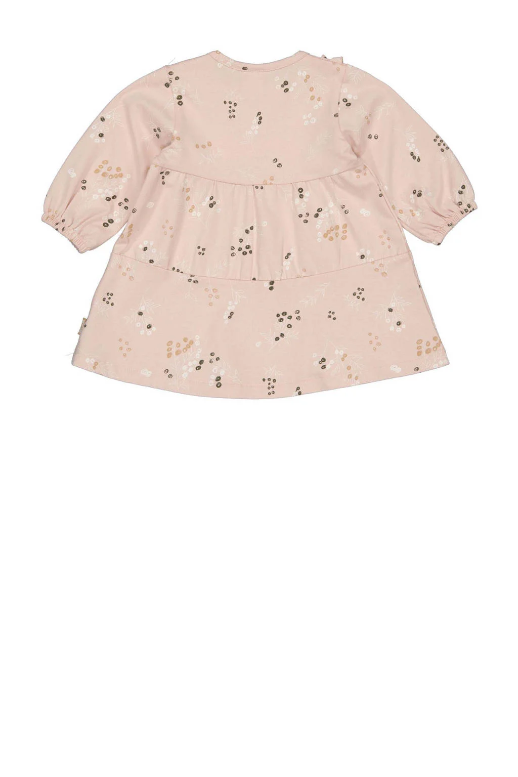 Quapi baby jurk FAYE met all over print lichtroze/ecru/bruin