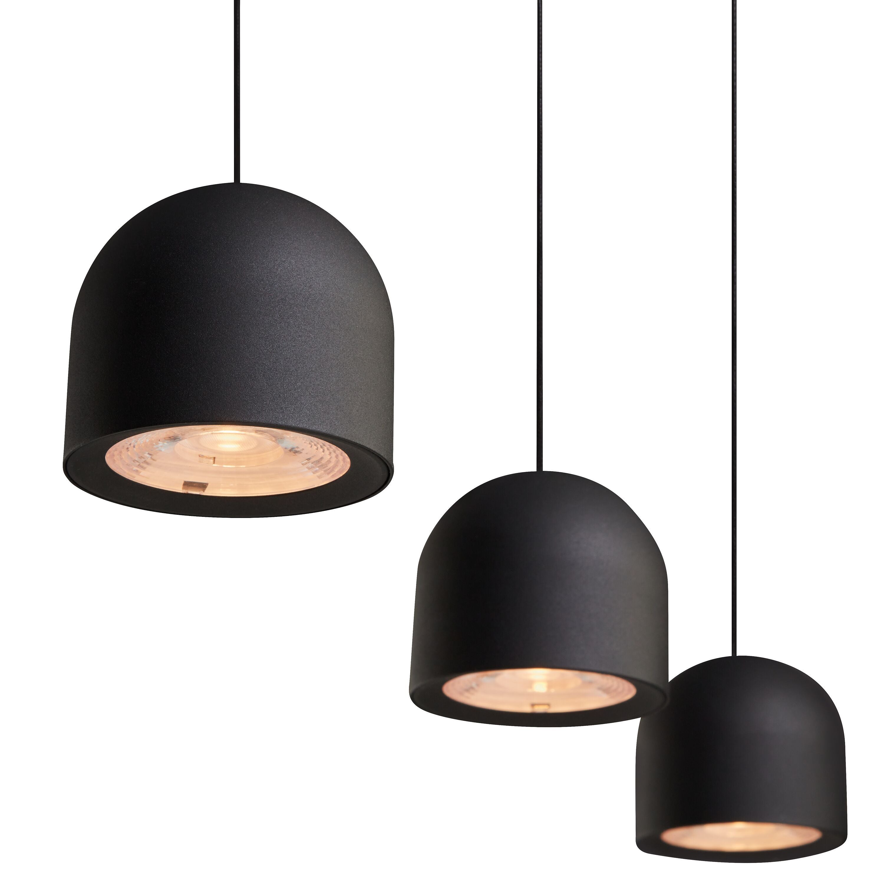 SALA Hängeleuchte - Schwarz / B: 100.0 cm x T: 10.0 cm