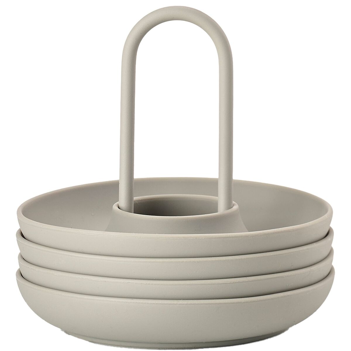 Eggkopper + holder 4 stk, natur