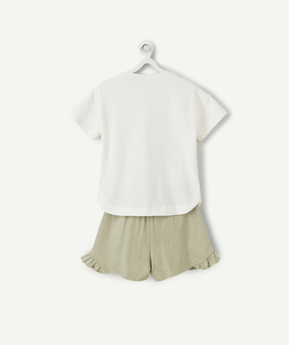pyjama fille en coton bio avec motif léopard